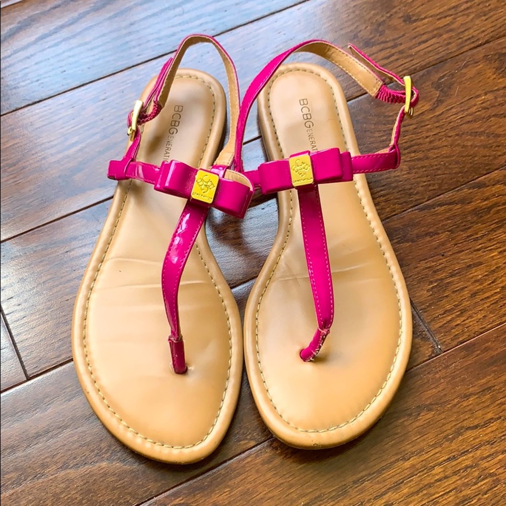 BCBG Thong Bow Sandals